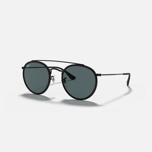 Ray-Ban Round double bridge black sunglasses